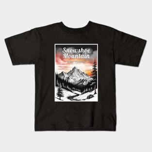 Snowshoe mountain ski west virginia usa Kids T-Shirt